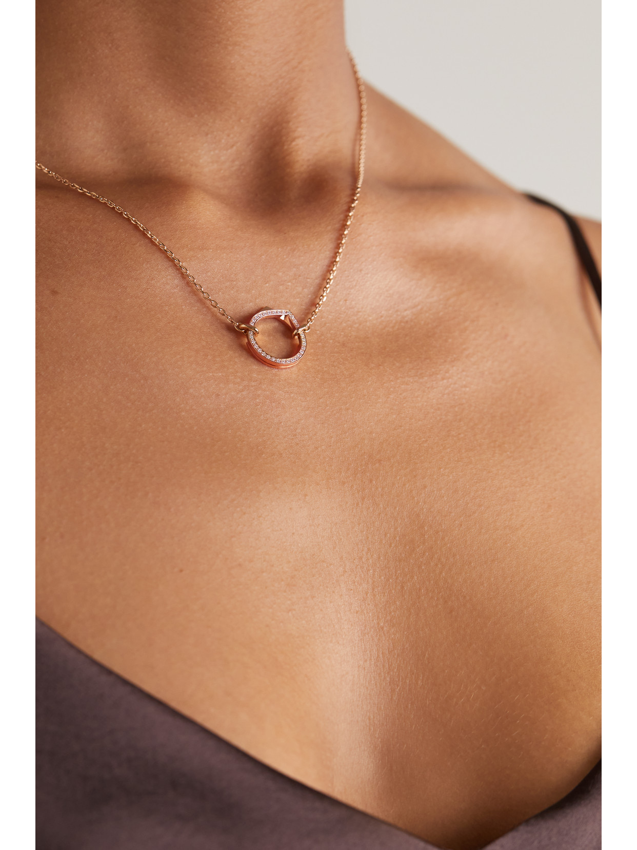 Repossi 18-karat Rose Gold Diamond Necklace In Gold