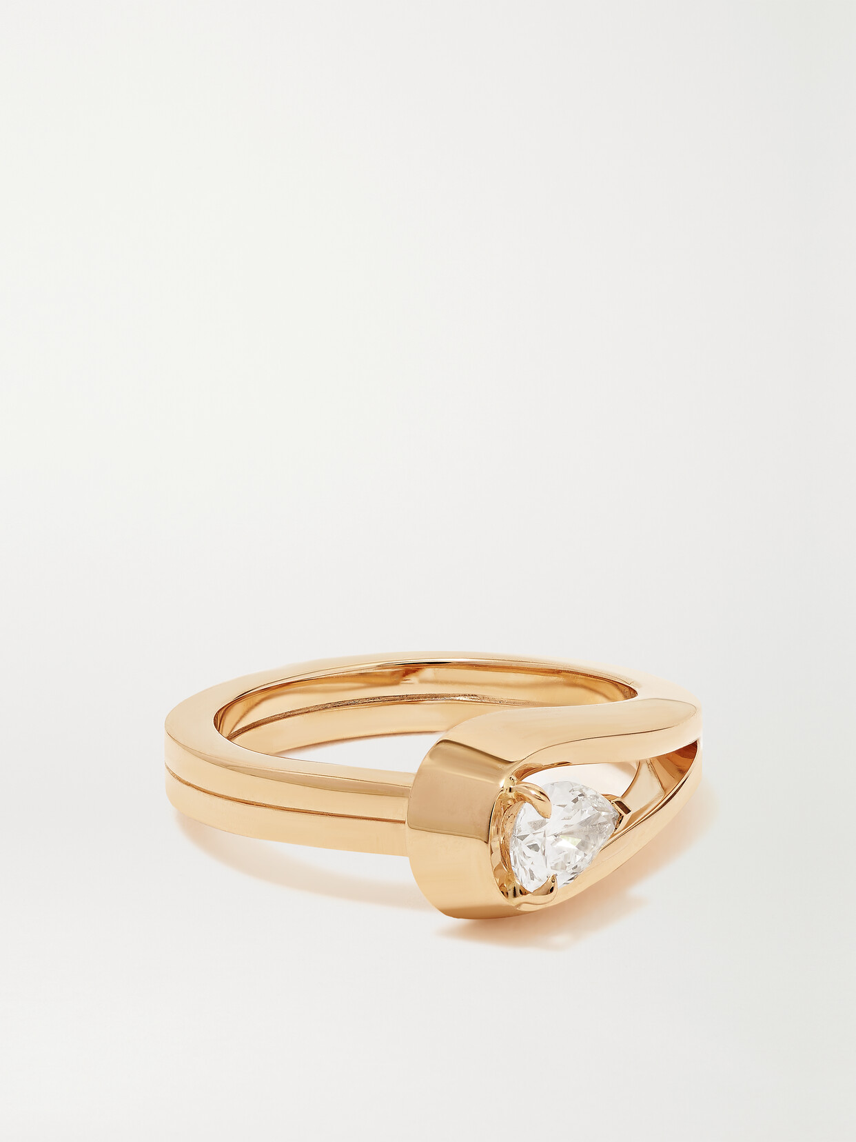 Repossi Serti Inversé 18-karat Rose Gold Diamond Ring