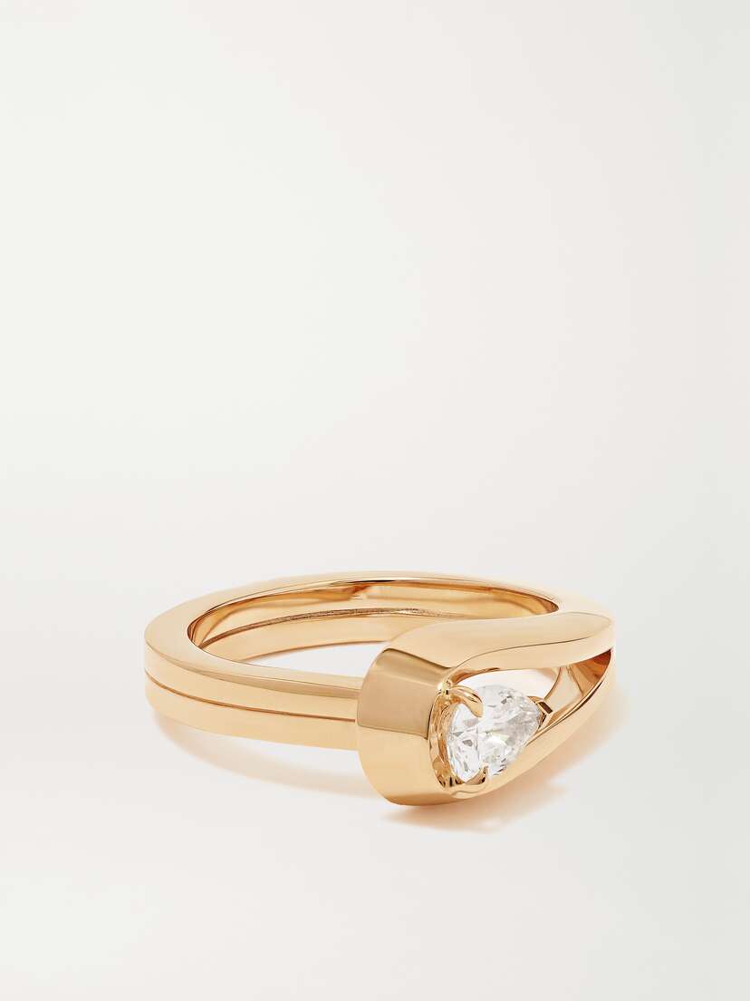 Repossi Serti Inversé 18-karat Rose Gold Diamond Ring