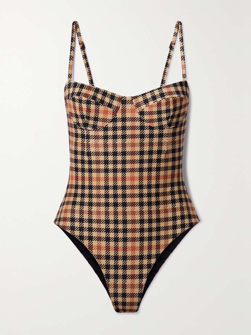 Haight + Net Sustain Vintage Checked Swimsuit