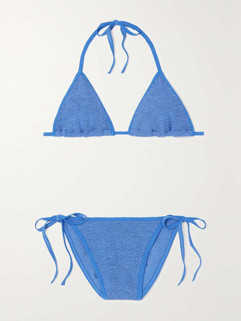 Hunza G Gina Metallic Seersucker Bikini