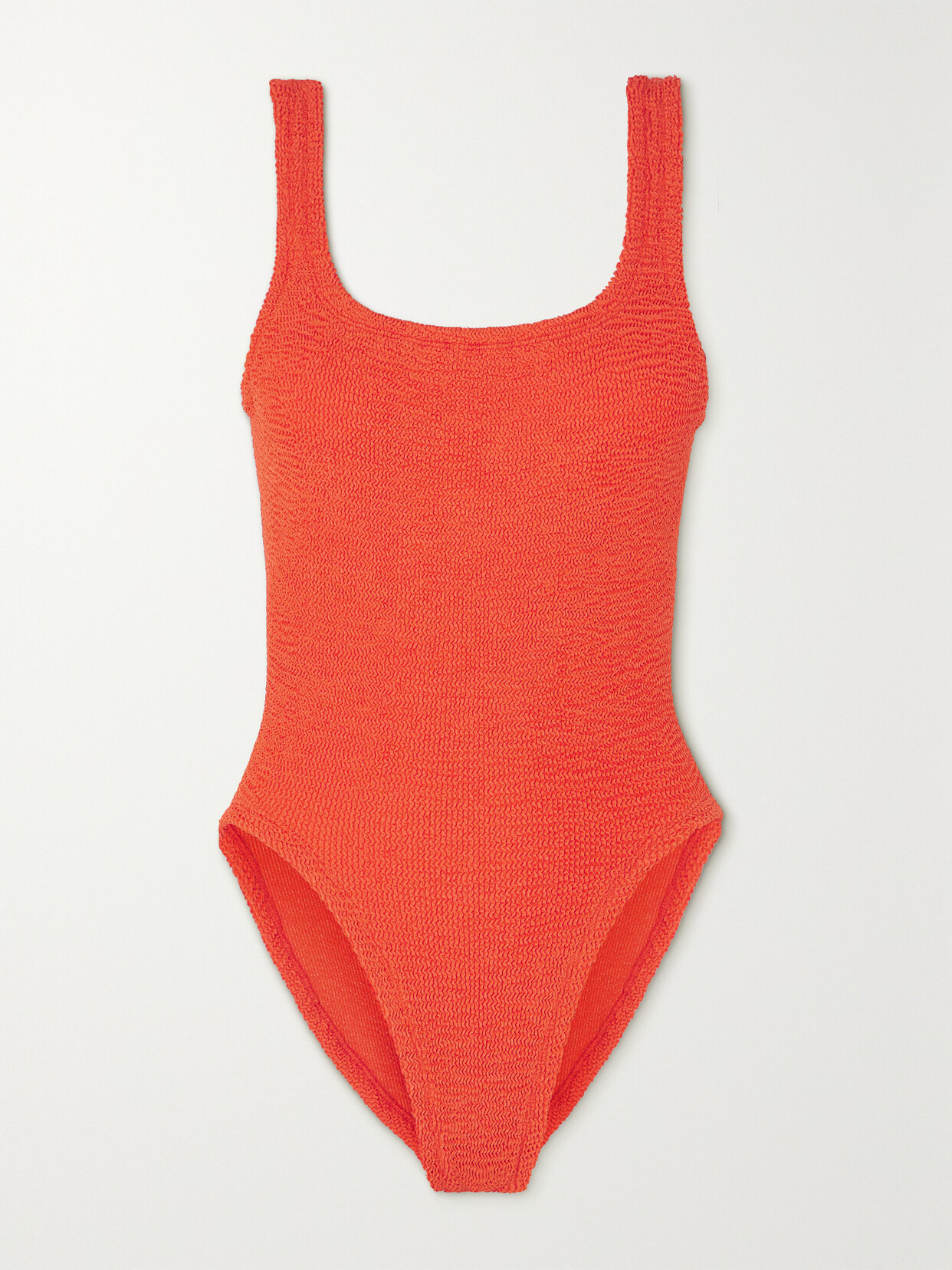 Hunza G - Seersucker Swimsuit - Orange