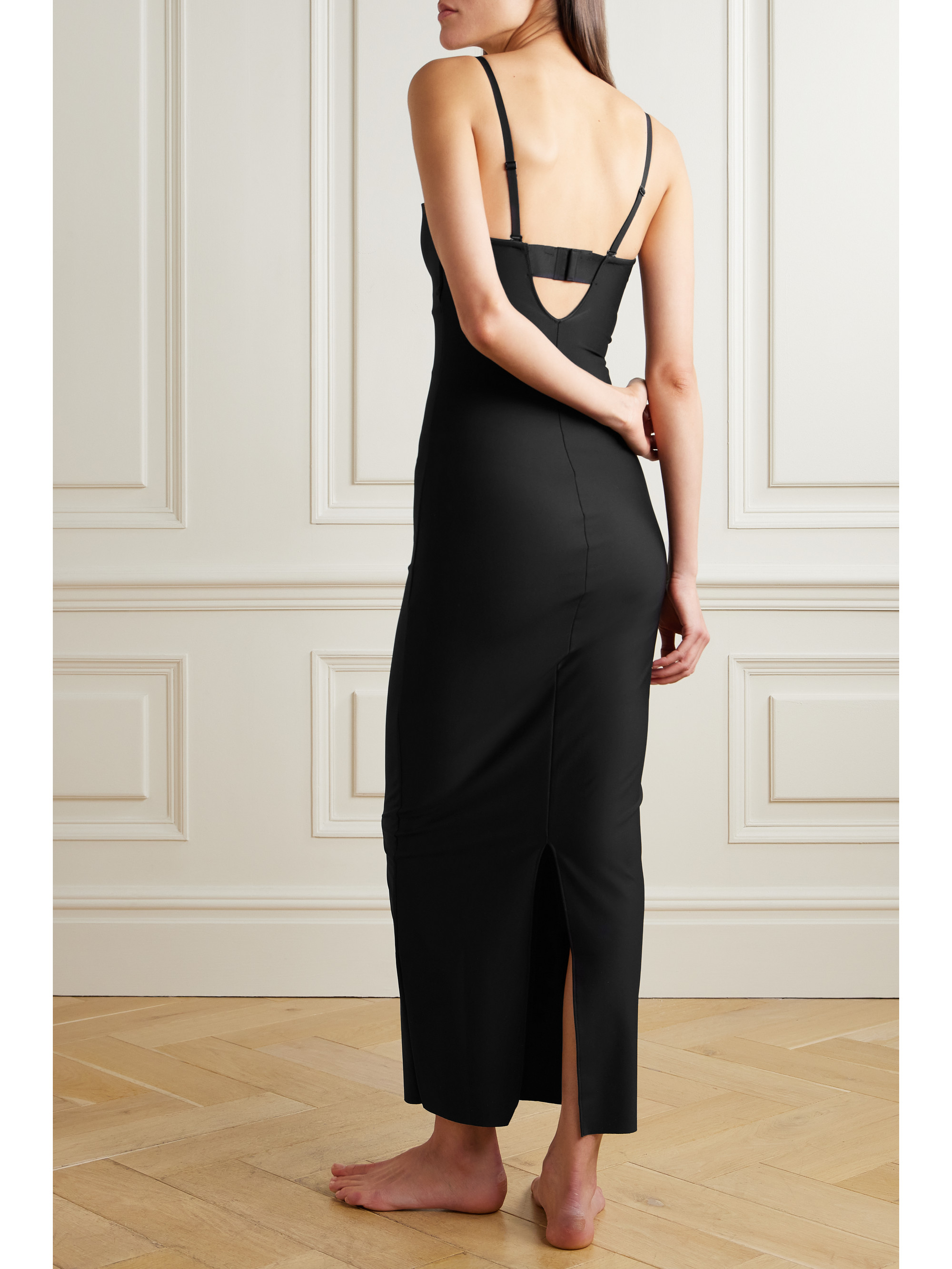 Skims Body Basics Molded Underwire Long Dress - Onyx thumbnail