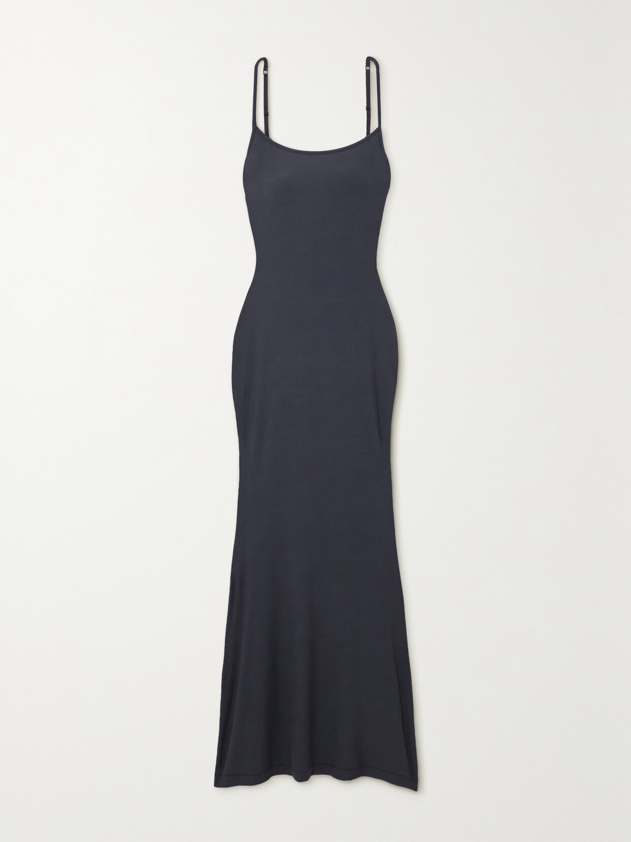 Skims - Soft Lounge Rib Long Slip Dress - Graphite
