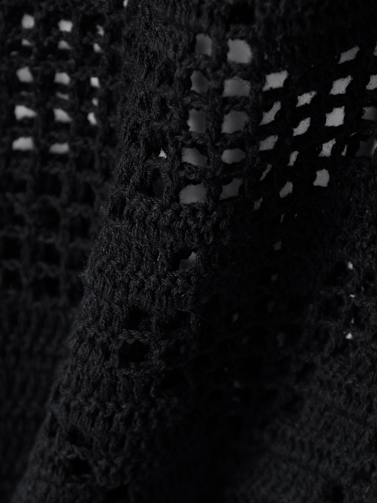Bode Mansfield Crocheted Cotton And Linen-blend Tank In Black