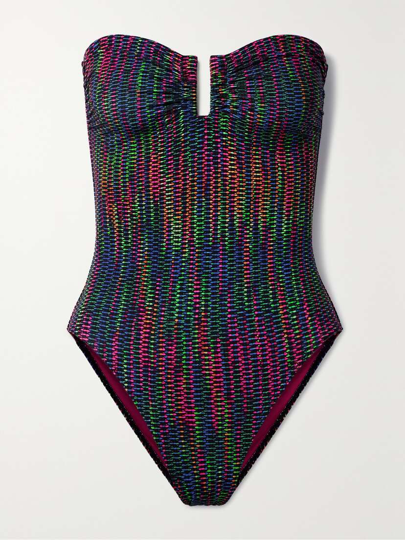 Eres Halo Strapless Printed Swimsuit