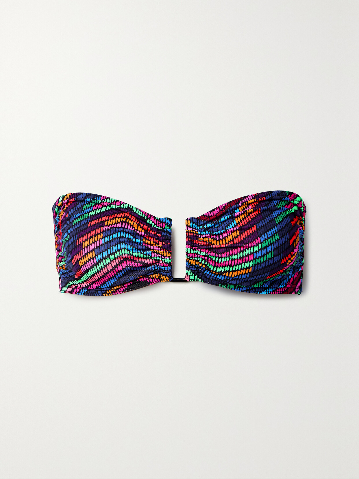 Eres Illusion Printed Bandeau Bikini Top - Multi