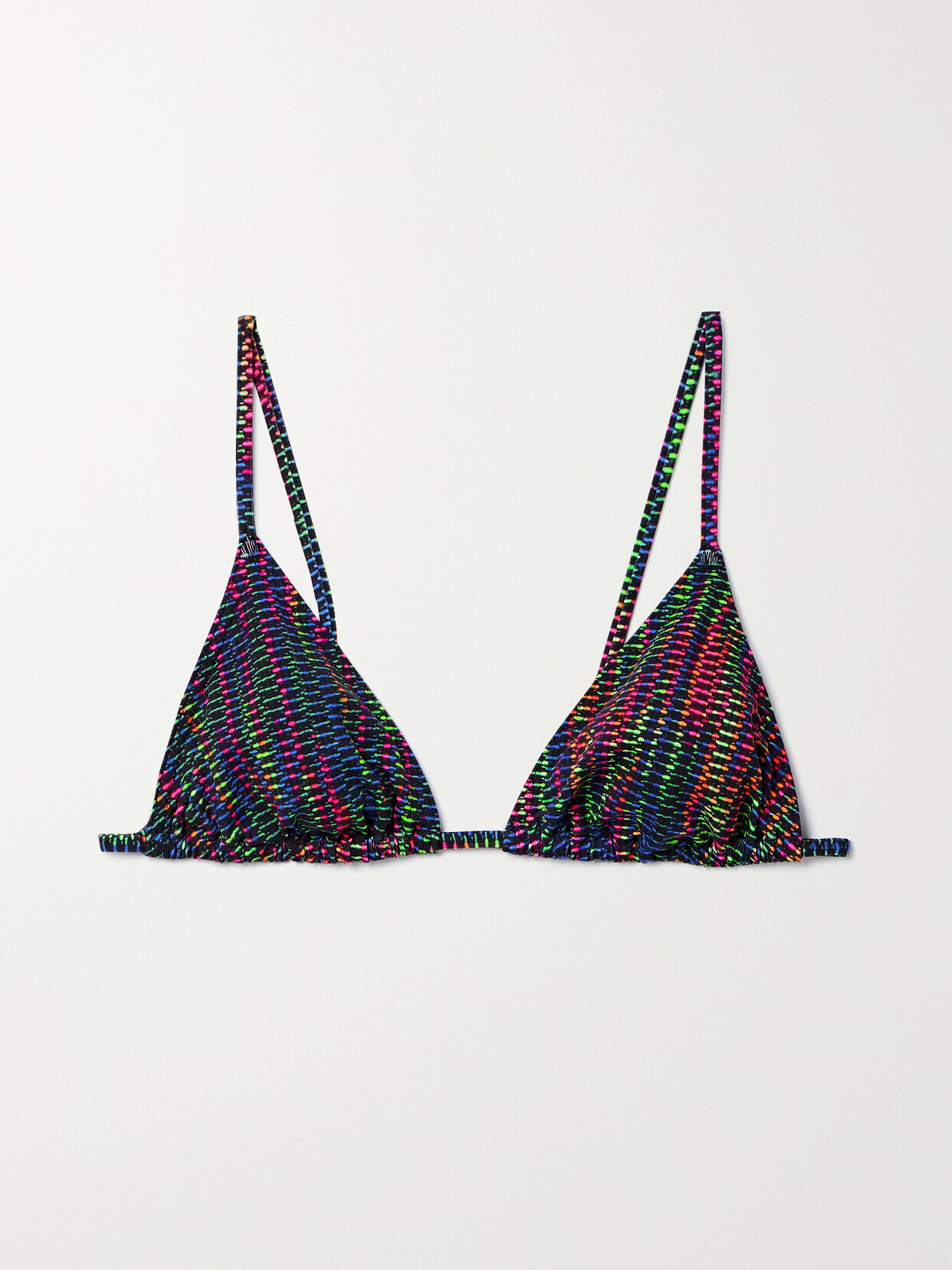 Eres Rayon Printed Stretch Bikini Top - Multi