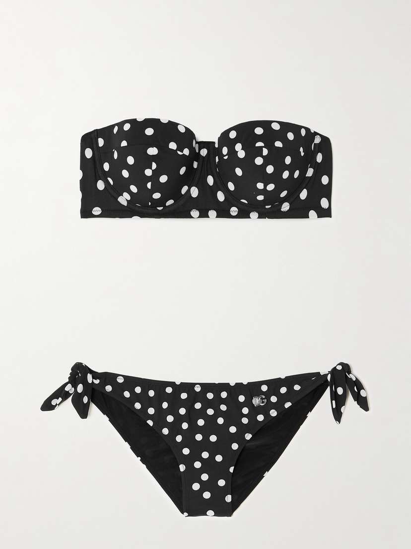 Dolce & Gabbana Polka-dot Underwired Balconette Bikini