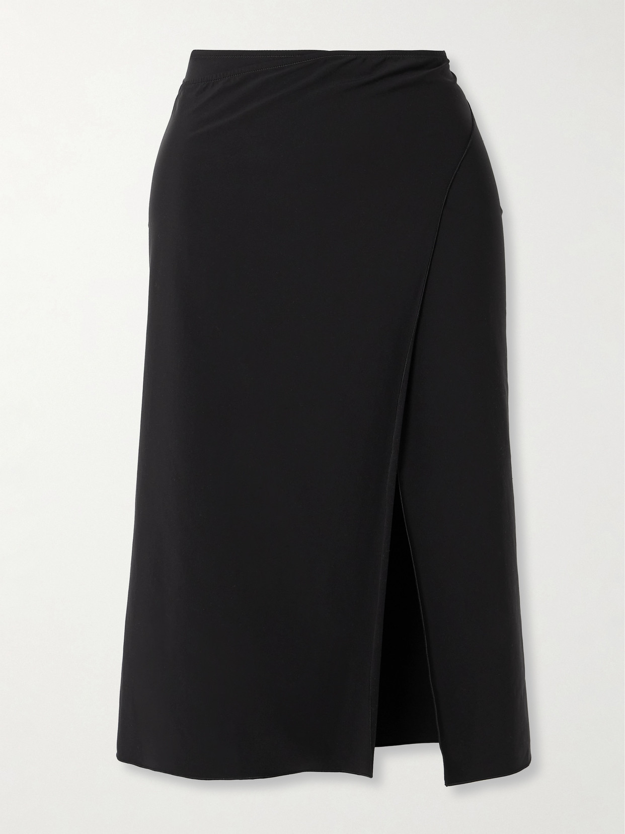 Versace Embellished Stretch-jersey Pareo - Black