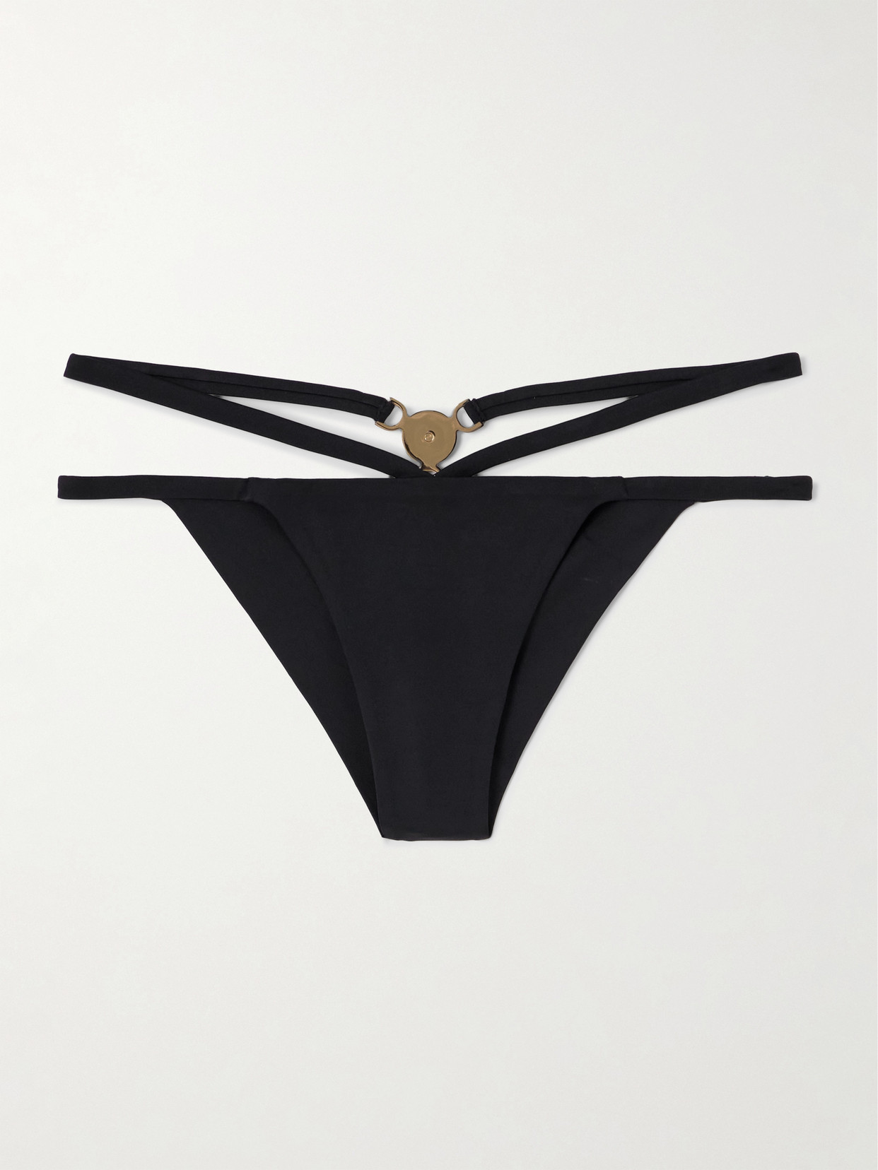 Versace Embellished Bikini Briefs In Black