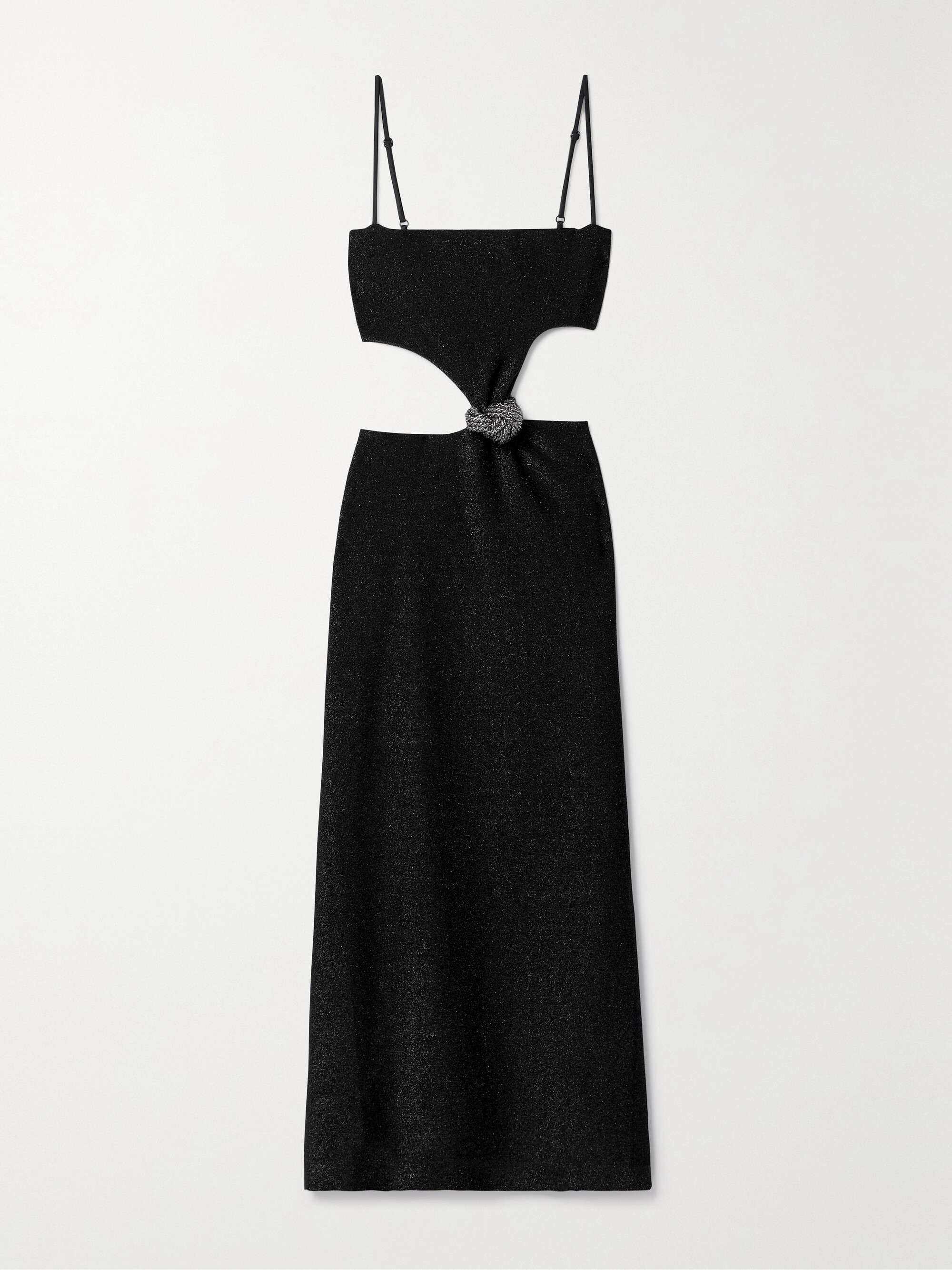 Johanna Ortiz + NET SUSTAIN Sueño Costero cutout embellished metallic stretch-jersey midi dress thumbnail