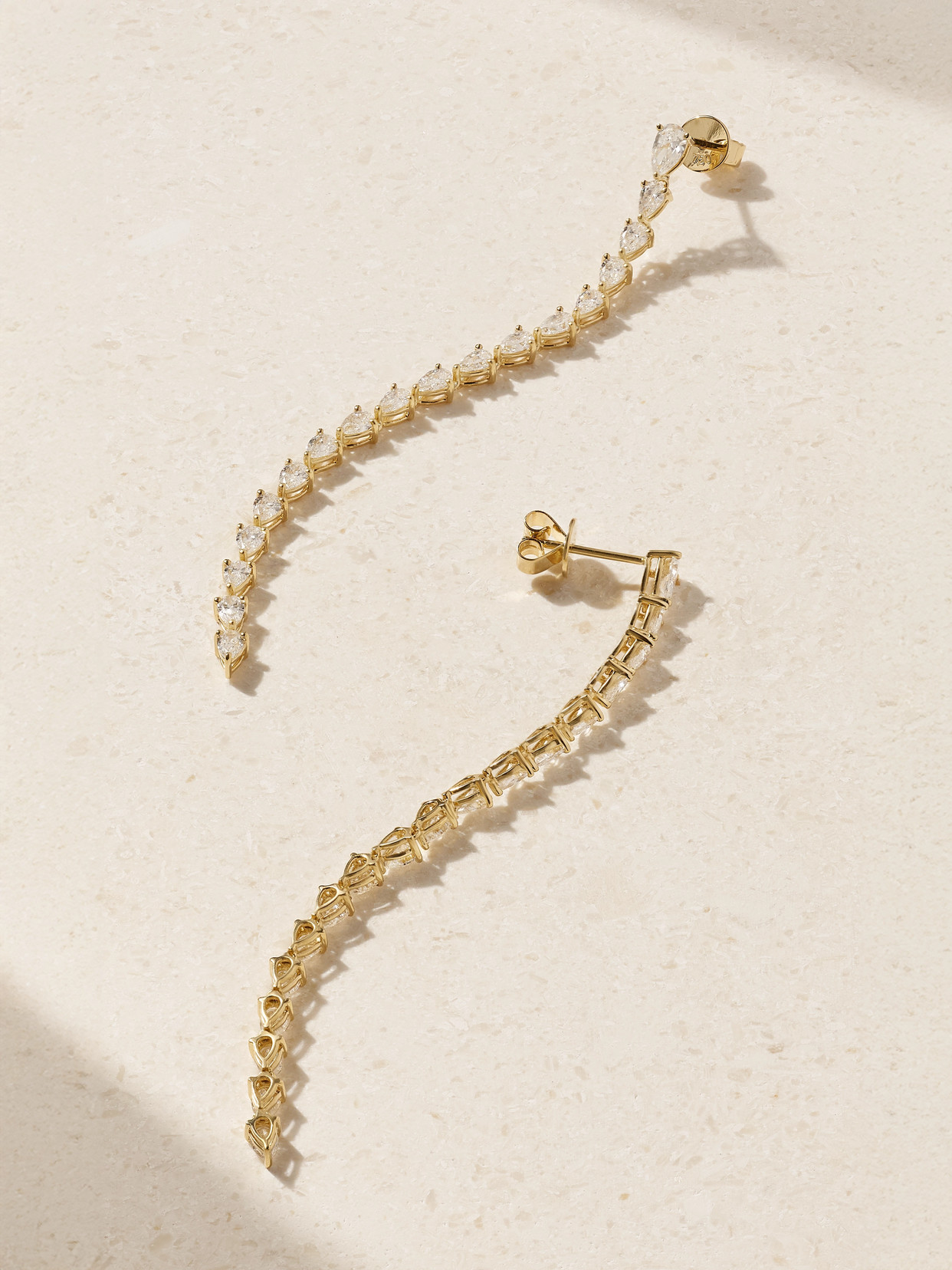 Anita Ko Olive 18-karat Gold Diamond Earrings In Gold