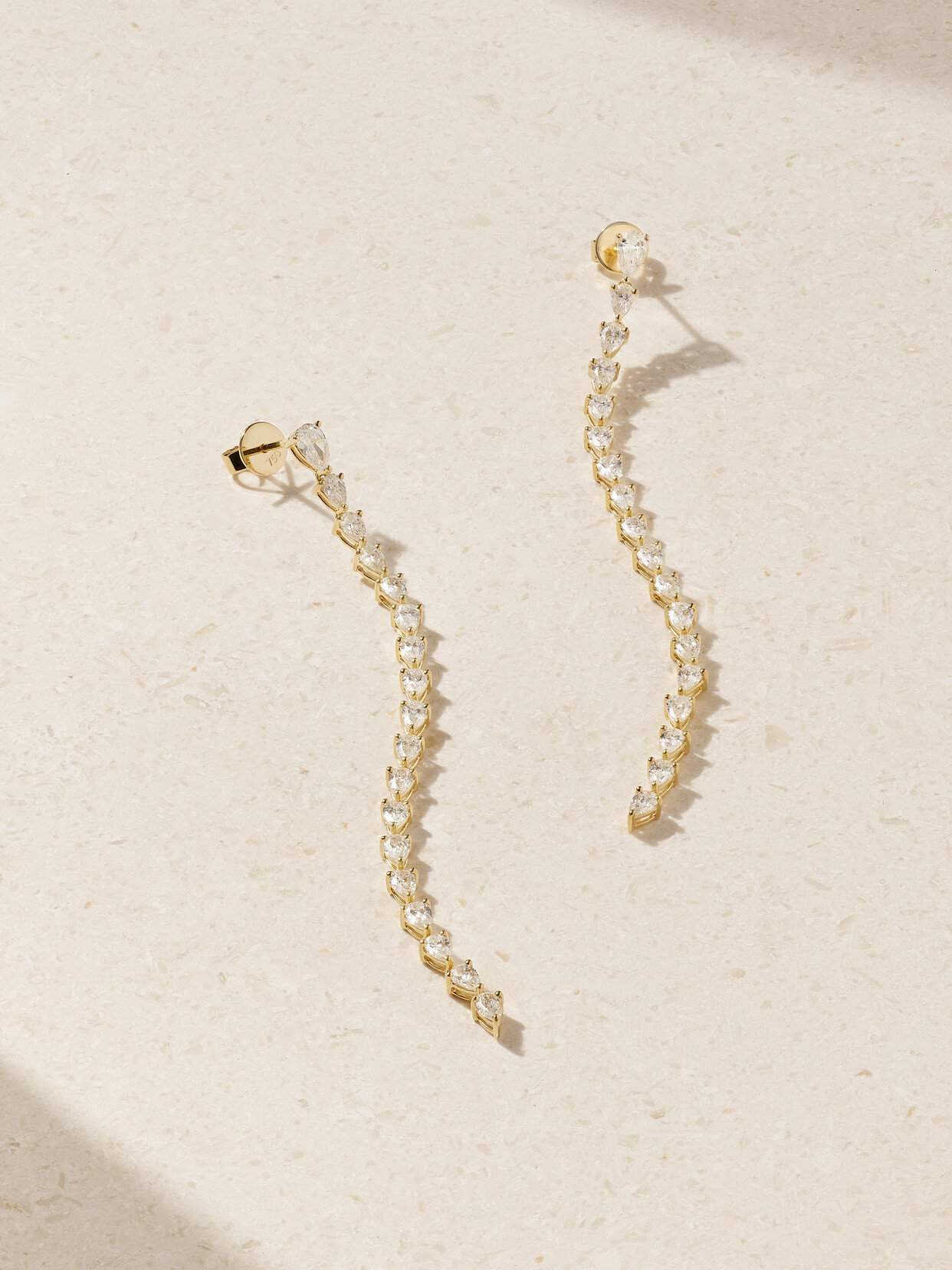 Anita Ko Olive 18-karat Gold Diamond Earrings