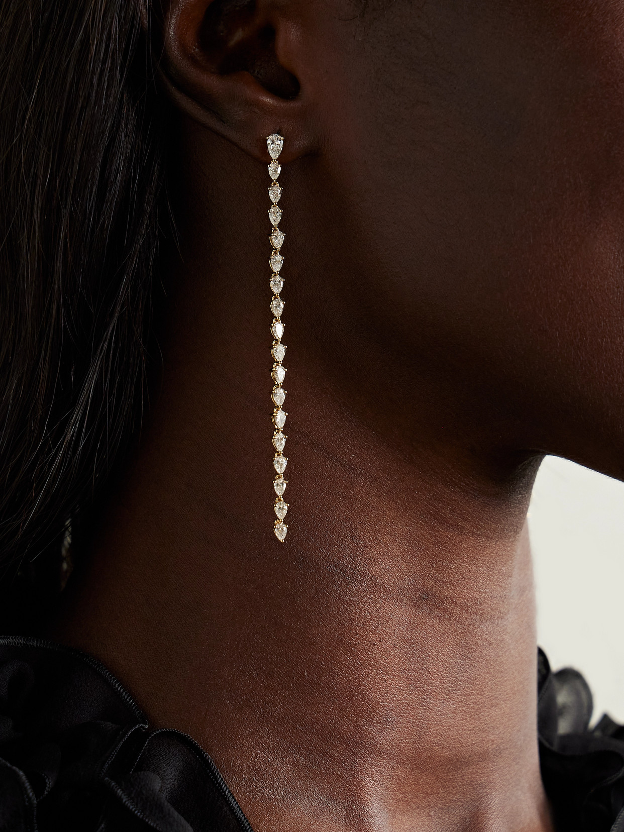 Anita Ko Olive 18-karat Gold Diamond Earrings In Gold