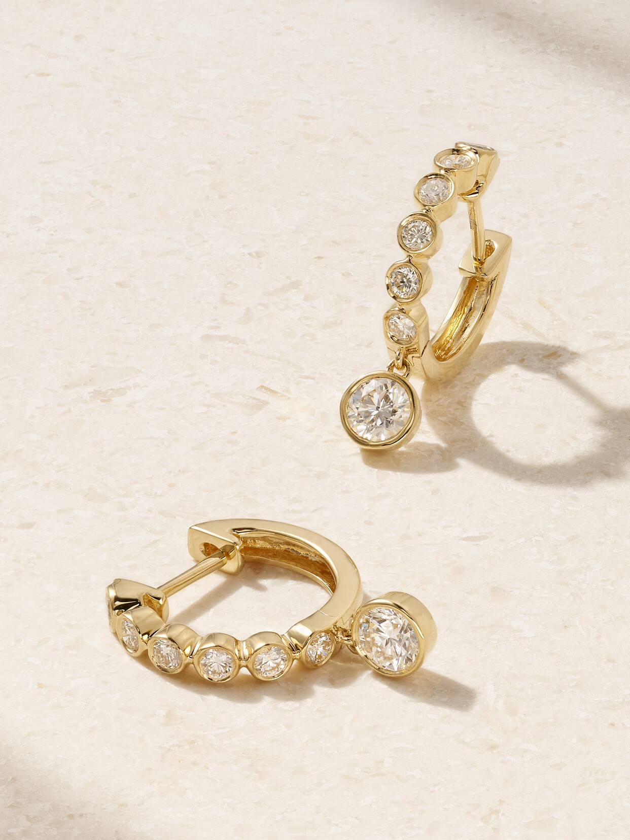 Anita Ko Huggies 18-karat Gold Diamond Hoop Earrings