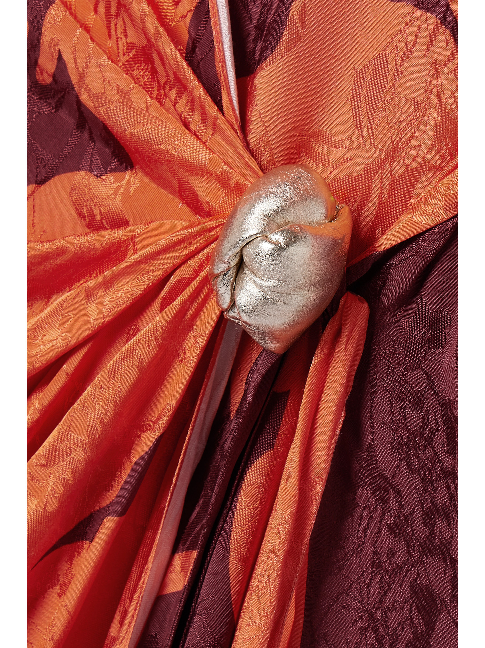 Johanna Ortiz + NET SUSTAIN Sanctuary for Dream printed satin-jacquard midi wrap dress thumbnail