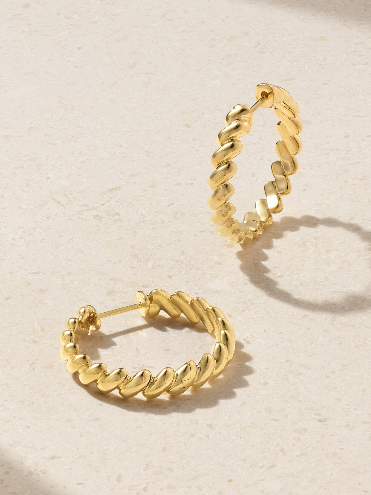 Anita Ko - 18-karat Gold Hoop Earrings - One size