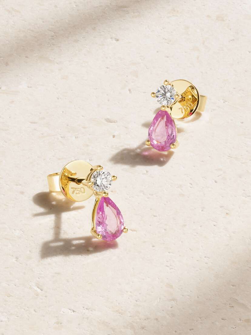 Anita Ko 18-karat Gold Sapphire And Diamond Earrings