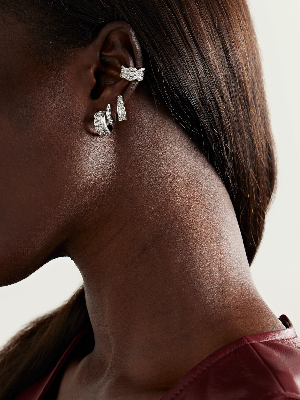 Anita Ko Lola 18-karat White Gold Diamond Hoop Earrings In Gold