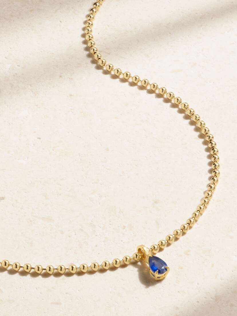 Anita Ko 18-karat Gold Sapphire Necklace