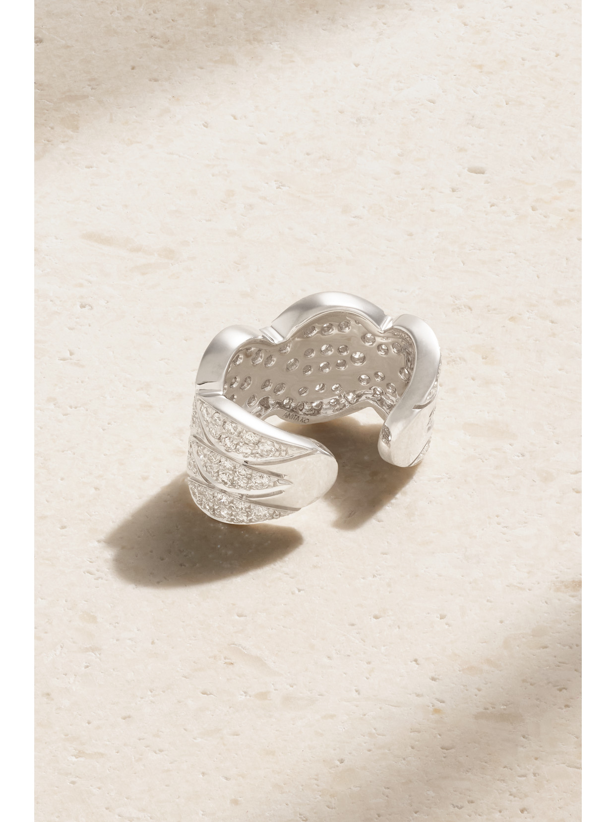 Anita Ko Talitha 18-karat White Gold Diamond Ear Cuff In Gold