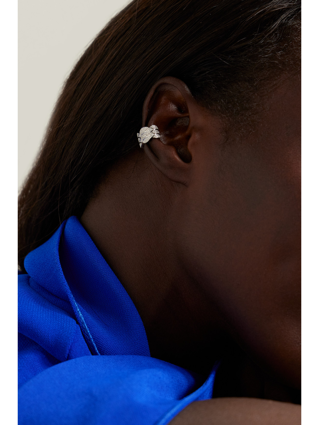 Anita Ko Talitha 18-karat White Gold Diamond Ear Cuff In Gold