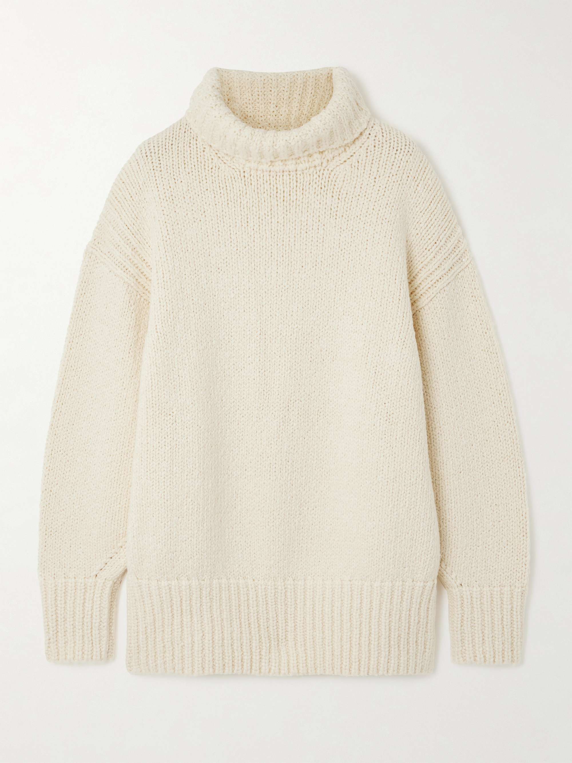 LOVESHACKFANCY Valli cotton turtleneck sweater | NET-A-PORTER