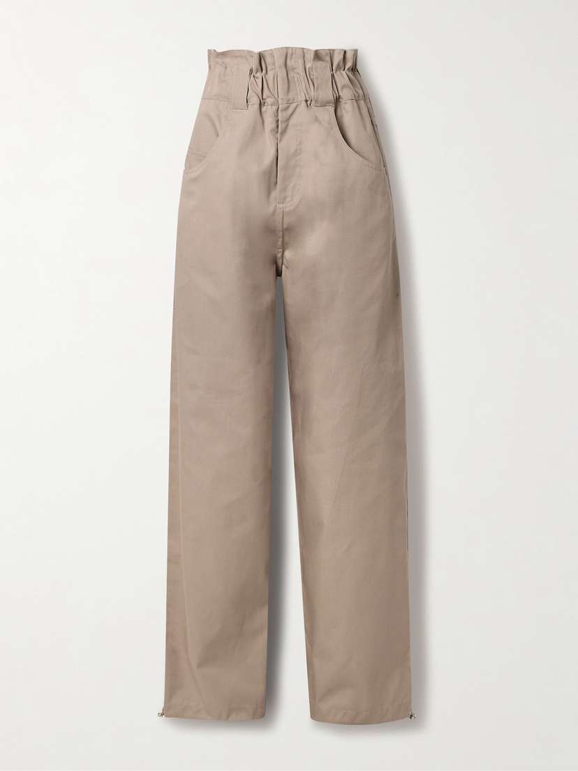 Tolu Coker Ruched Gabardine Cargo Pants