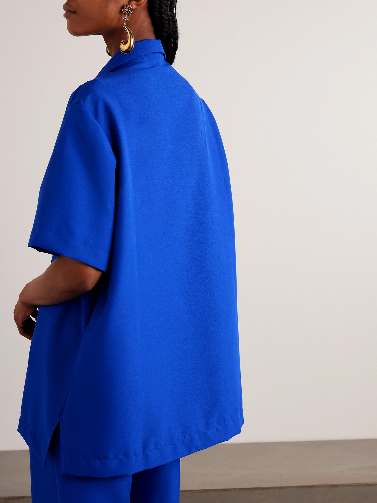 Oversized Crepe Shirt