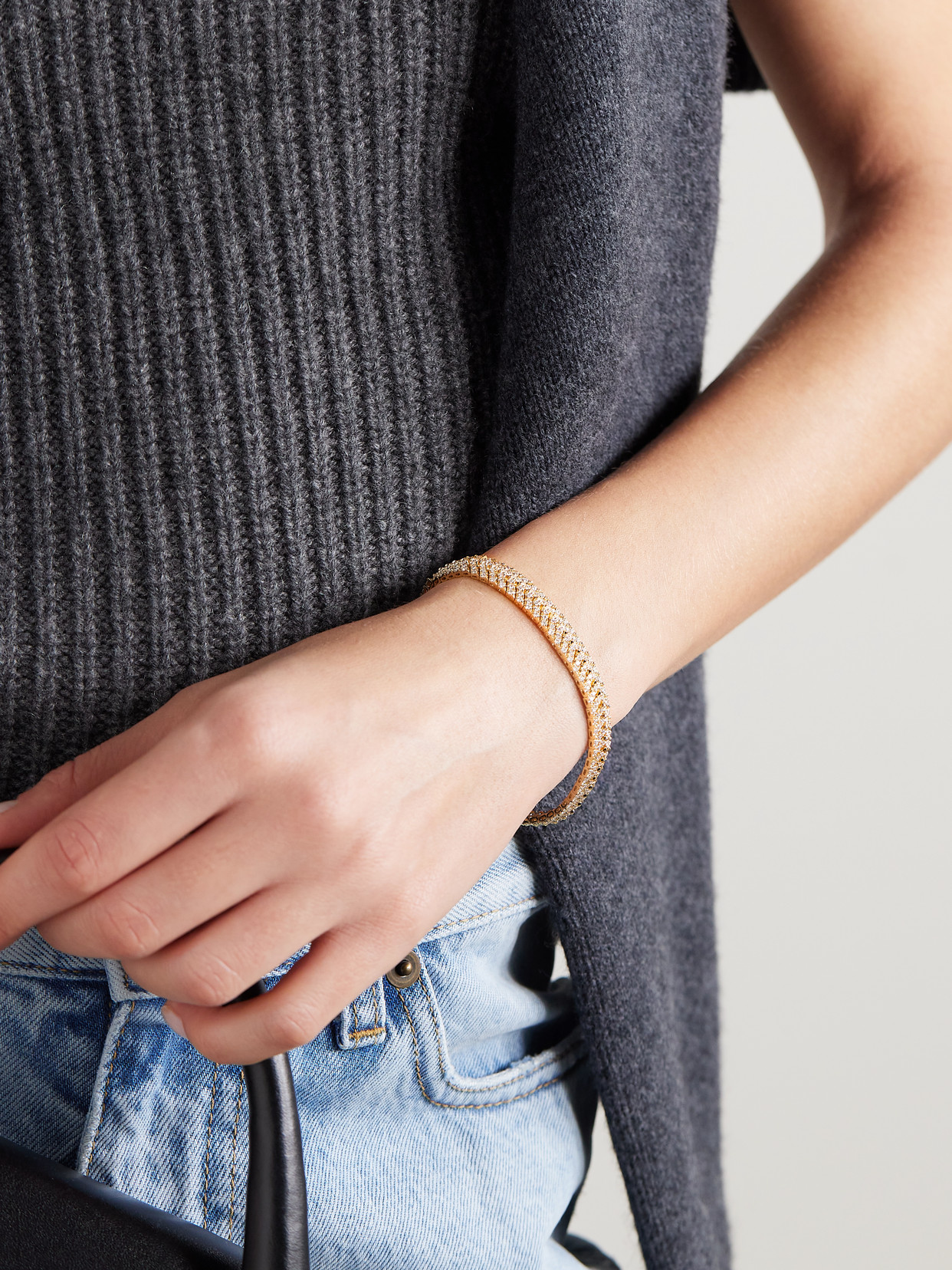 Anita Ko Zipper 18-karat Gold Diamond Bracelet In Gold