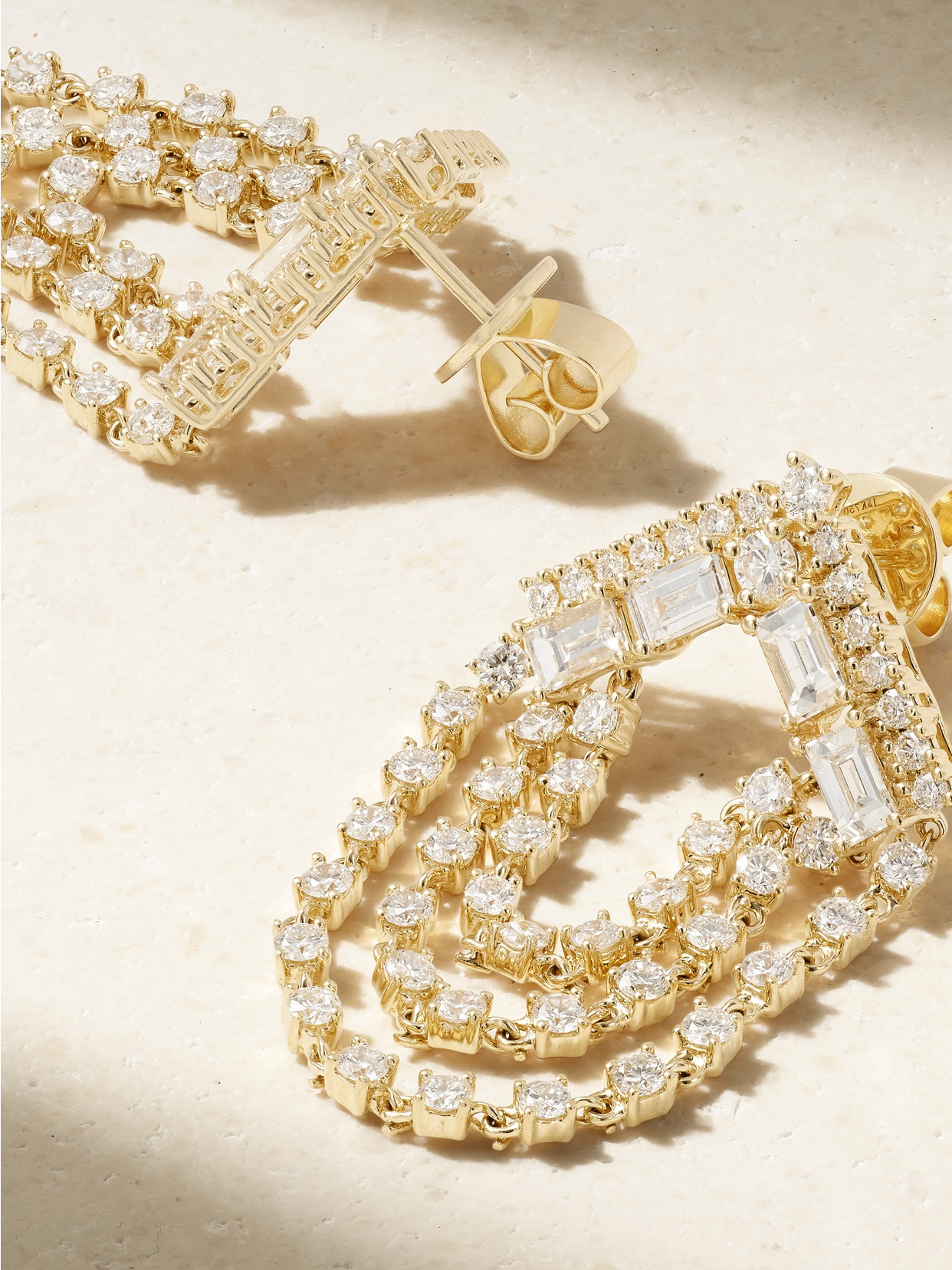 Anita Ko Tara 18-karat Gold Diamond Earrings In Gold