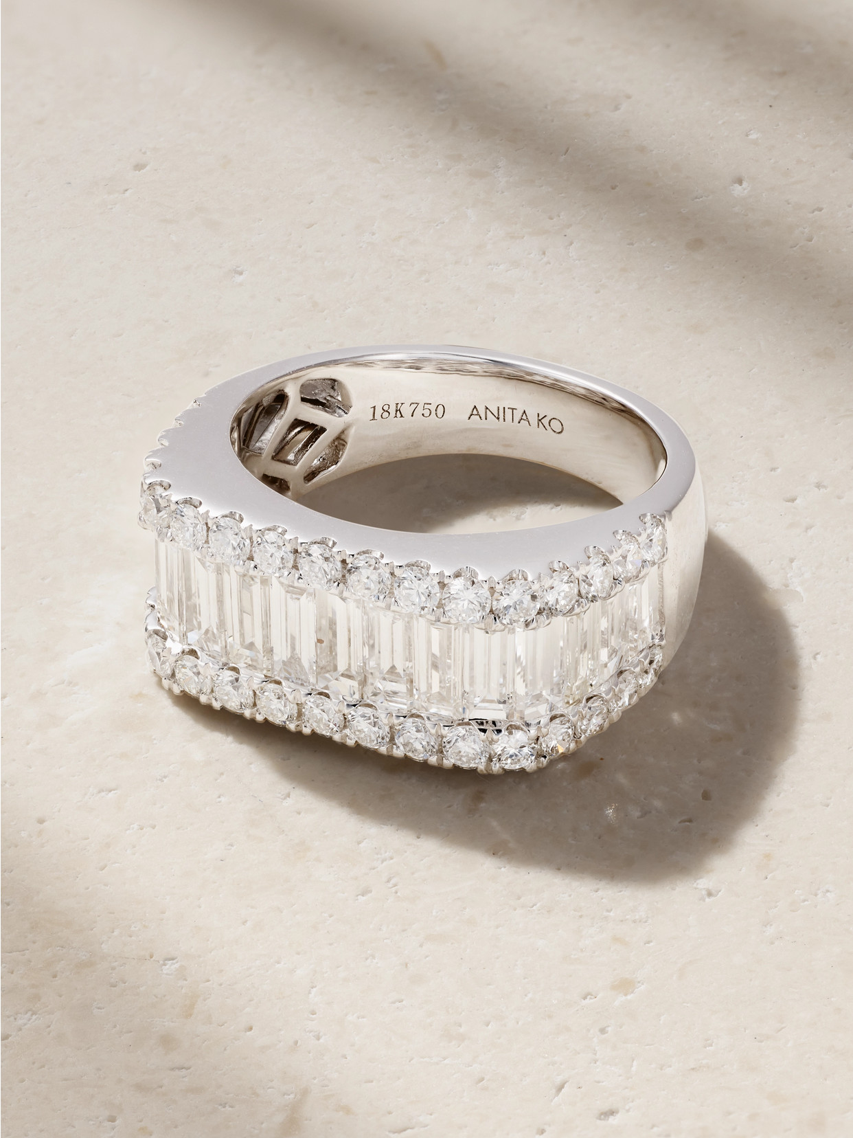 Anita Ko James 18-karat White Gold Diamond Ring