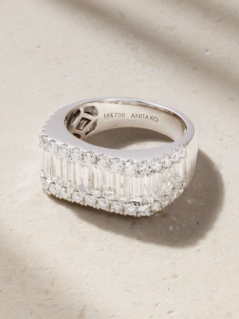 Anita Ko James 18-karat White Diamond Ring