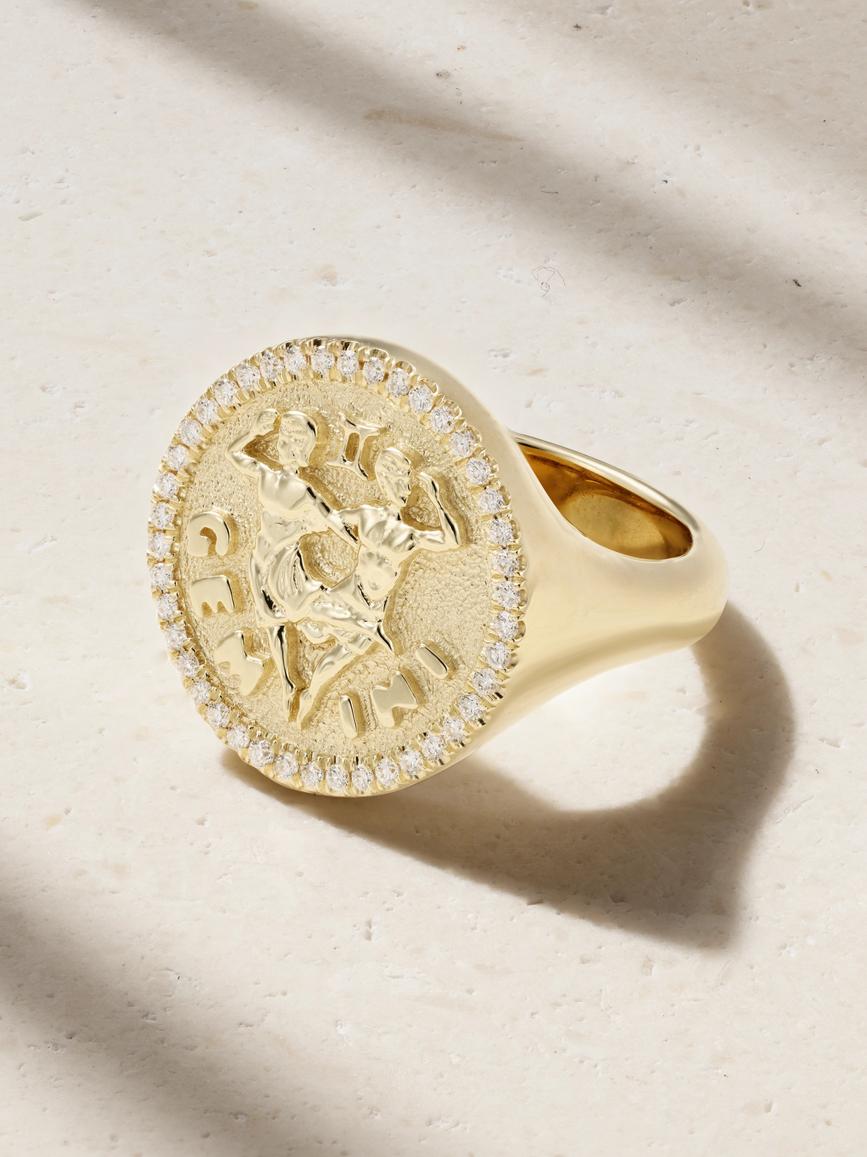 Anita Ko - Zodiac 18-karat Gold Diamond Ring - Pisces 4