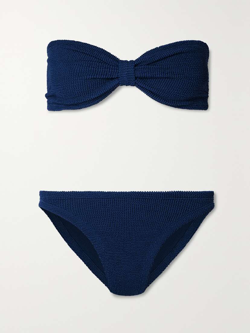 Hunza G Jean Seersucker Bandeau Bikini
