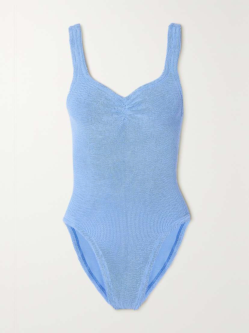 Hunza G Tonya Seersucker Swimsuit