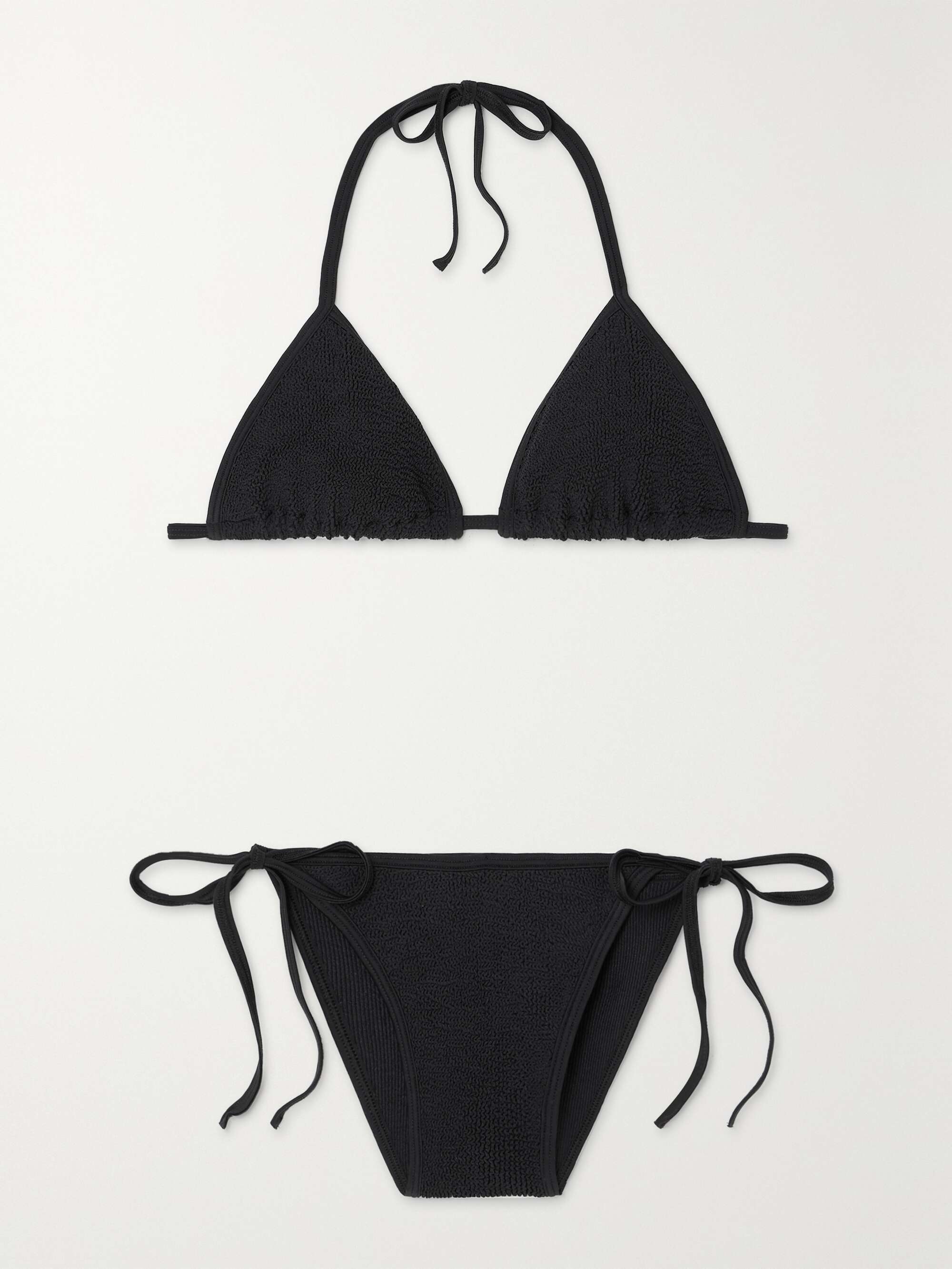 HUNZA G Gina seersucker bikini | NET-A-PORTER