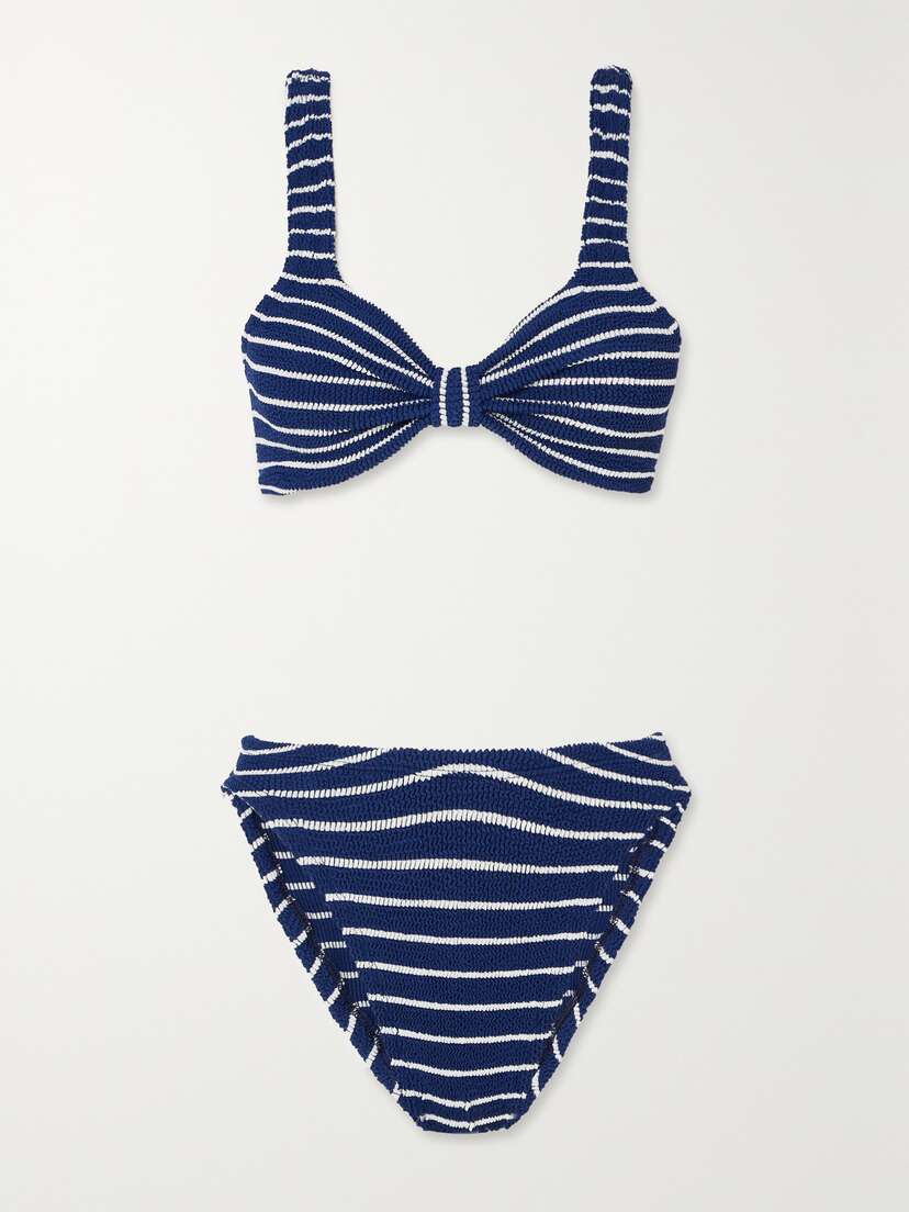 Hunza G Bonnie Striped Seersucker Bikini