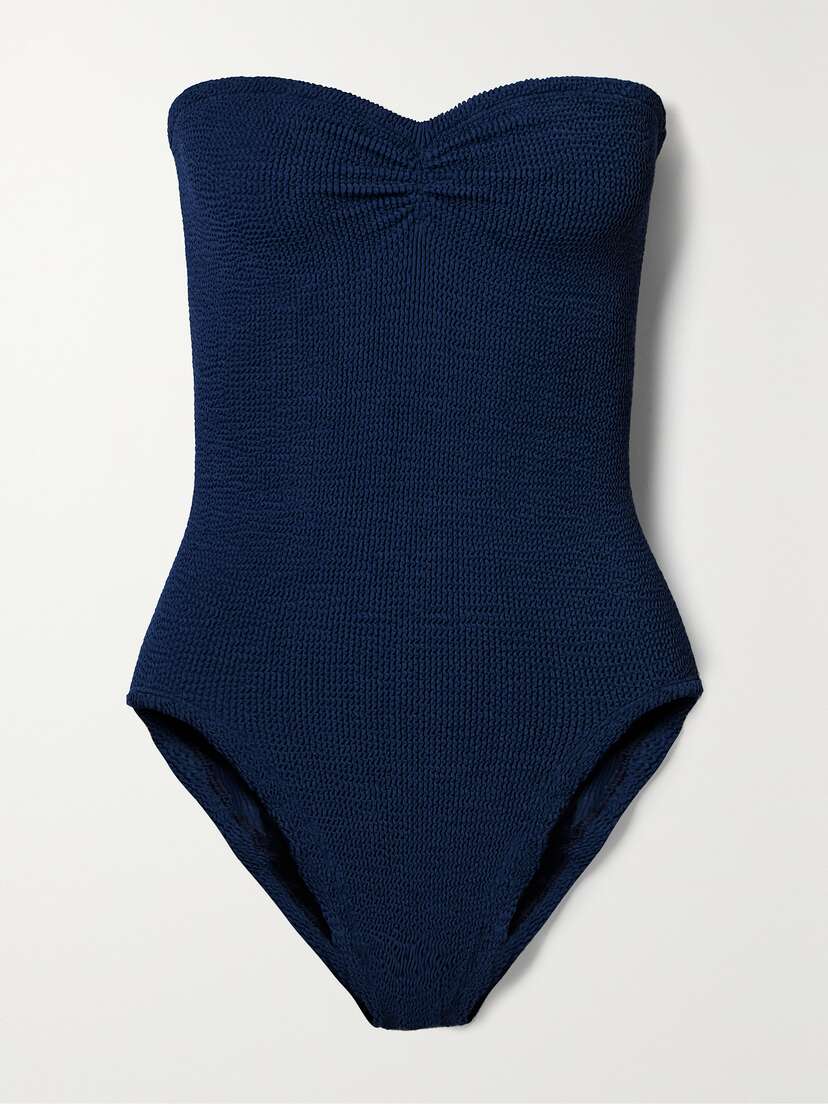 Hunza G Brooke Seersucker Bandeau Swimsuit