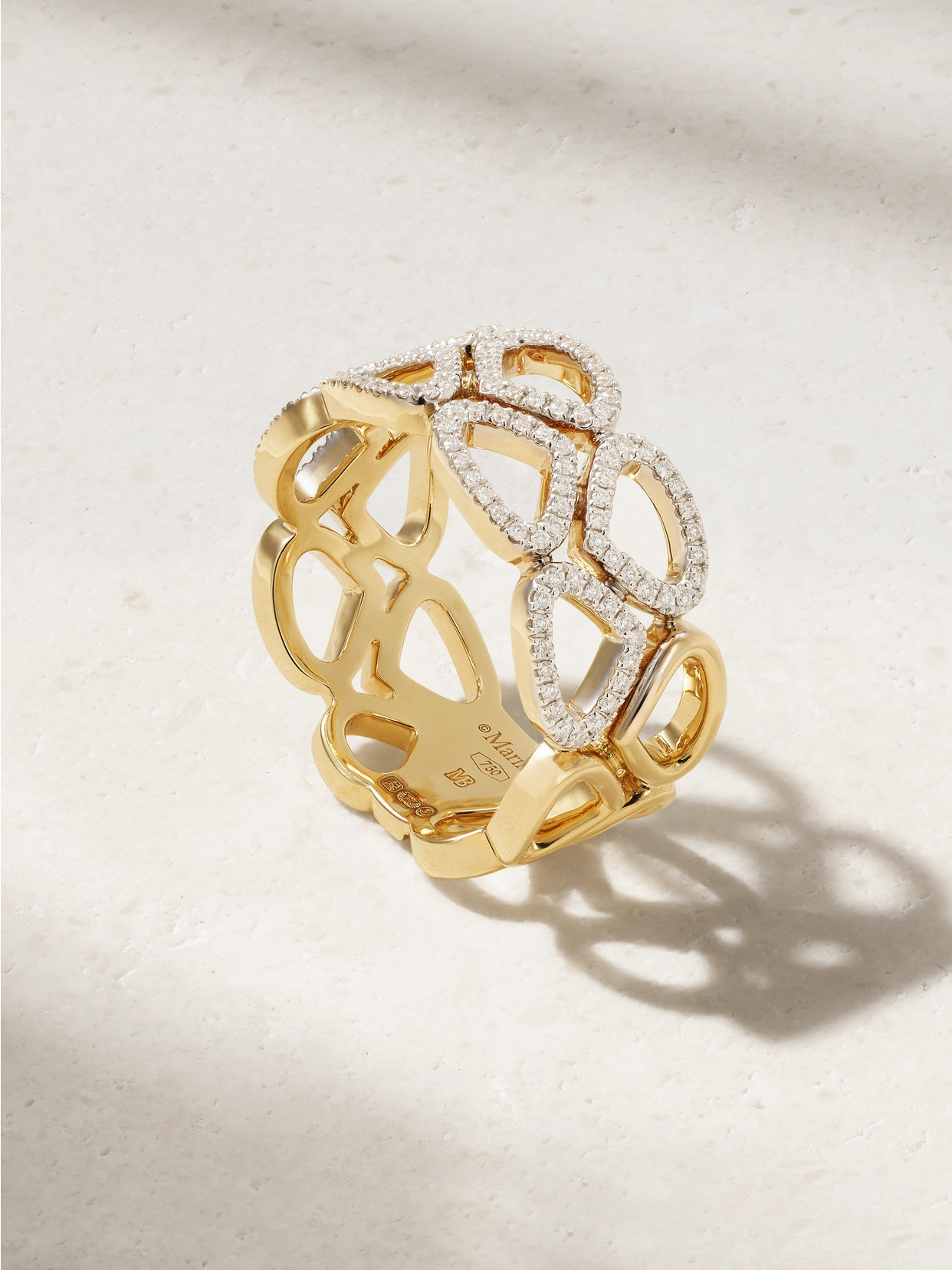 Marina B Trina 18-karat Gold Diamond Ring