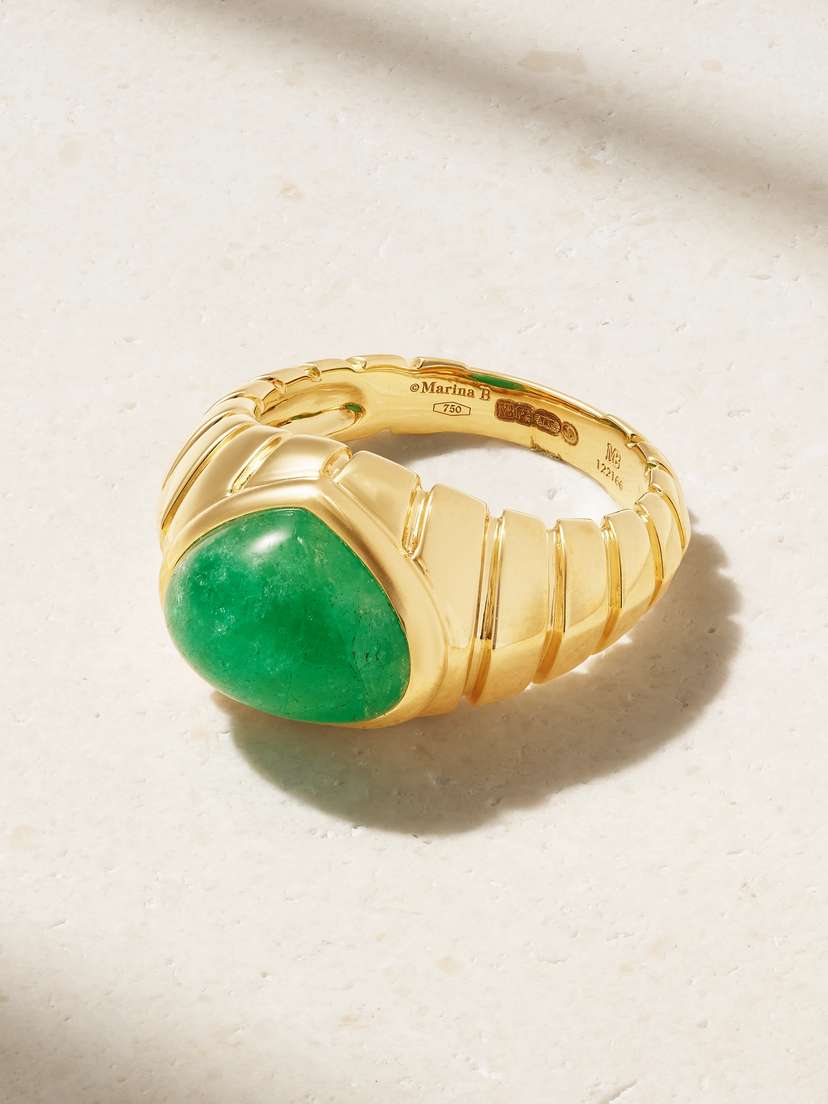 Marina B Muzo 18-karat Gold Emerald Ring