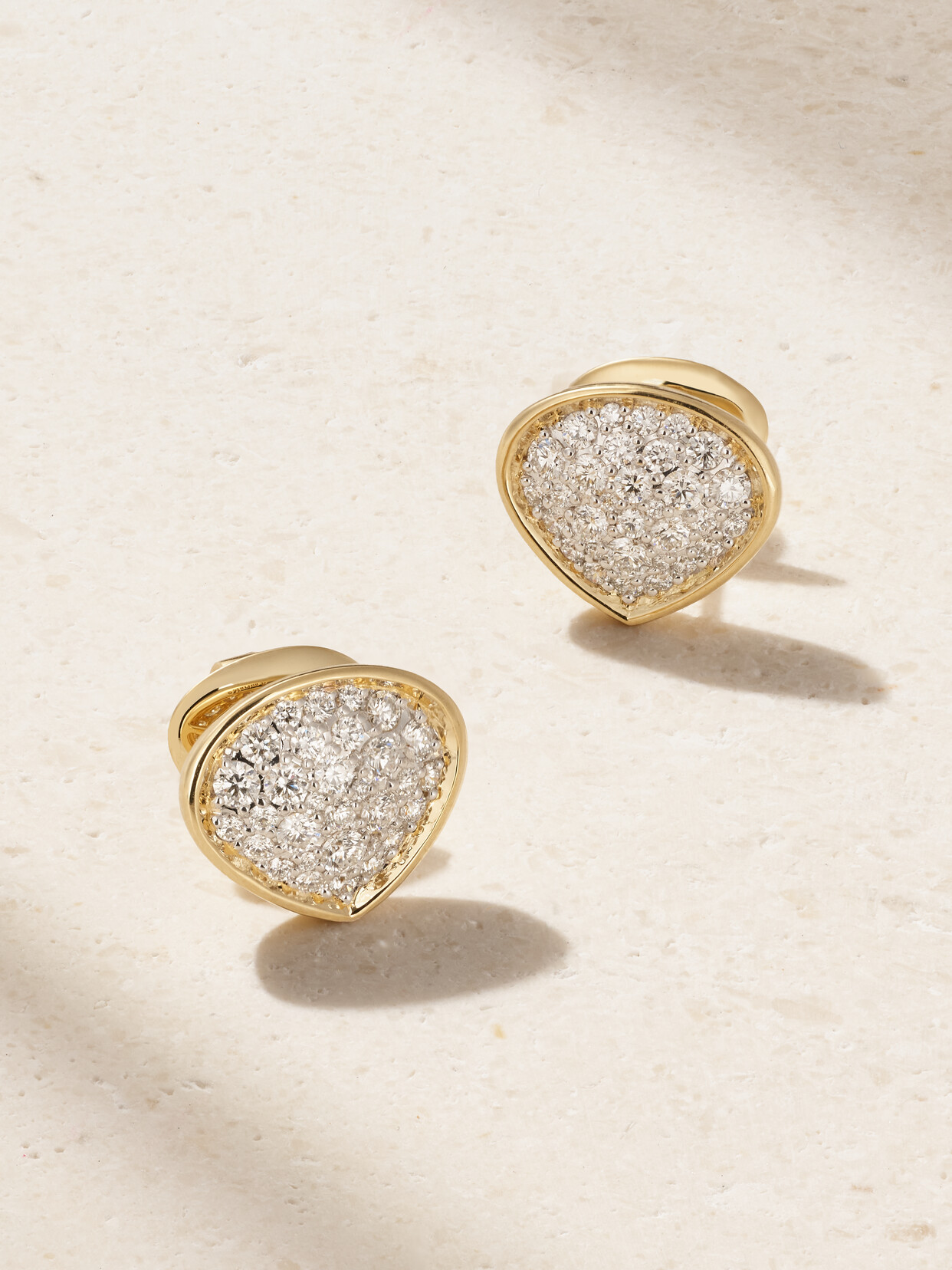 Marina B Trisola 18-karat Gold Diamond Earrings