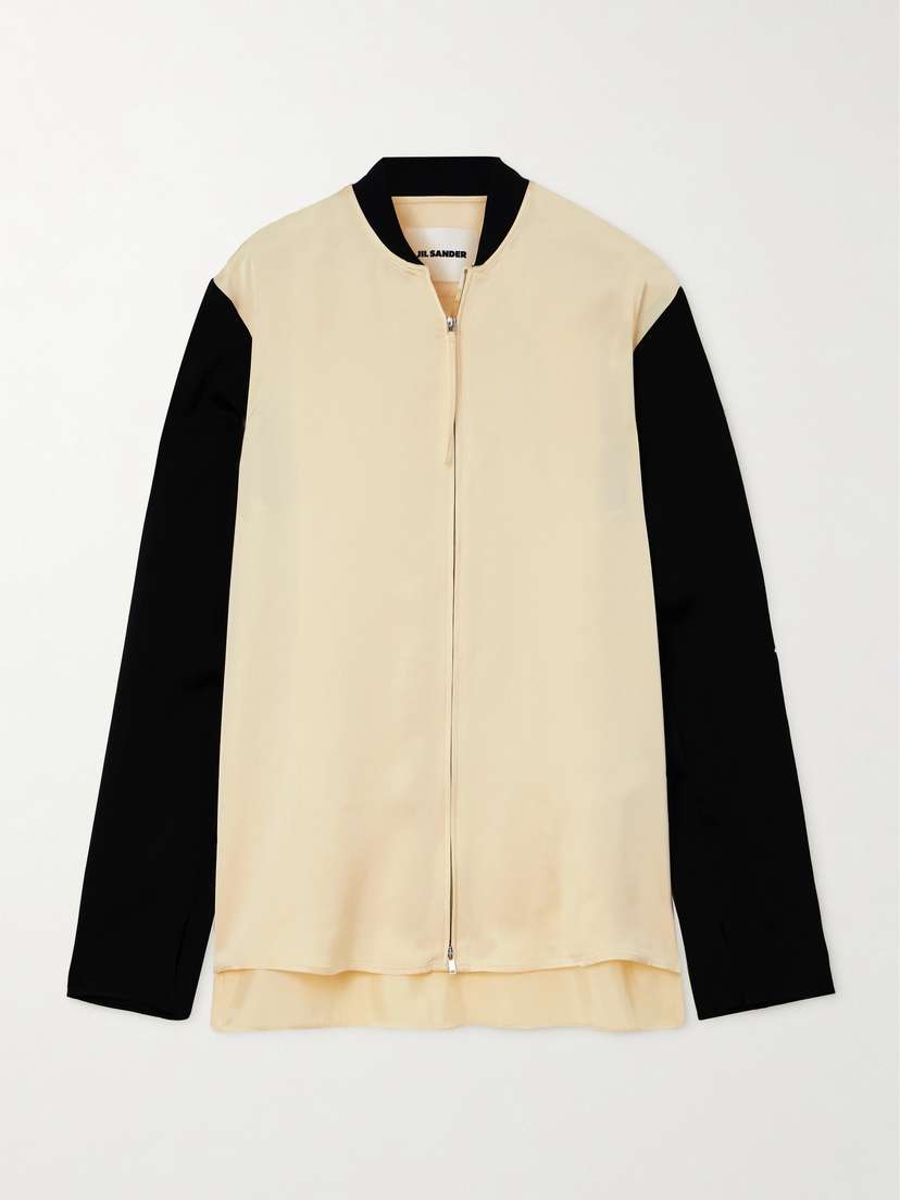 Jil Sander Color-block Satin Jacket