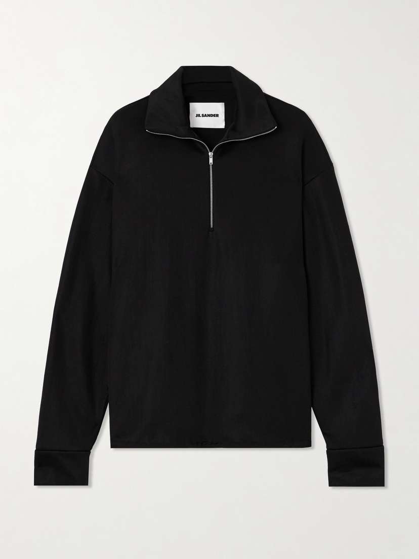 Jil Sander Jersey Half-zip Sweatshirt