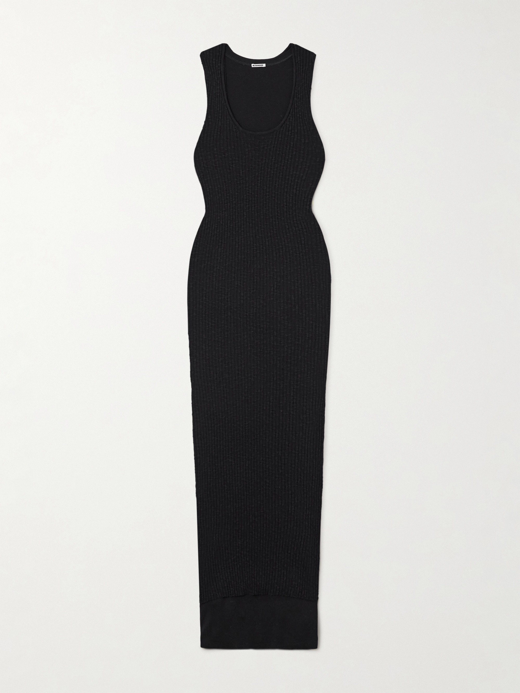 Jil Sander Ribbed cotton maxi dress thumbnail