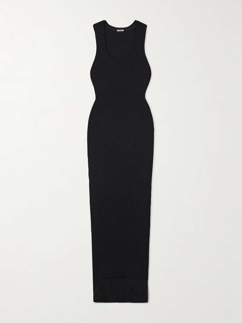 Jil Sander Ribbed Cotton Maxi Dress