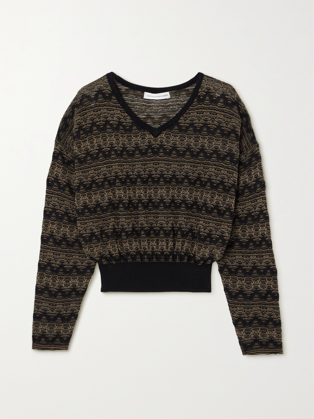 Christopher Esber - Palais Striped Knitted Sweater - Multi