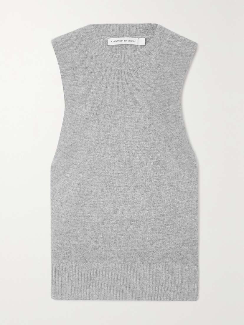 Christopher Esber Divider Cut-out Cashmere Vest