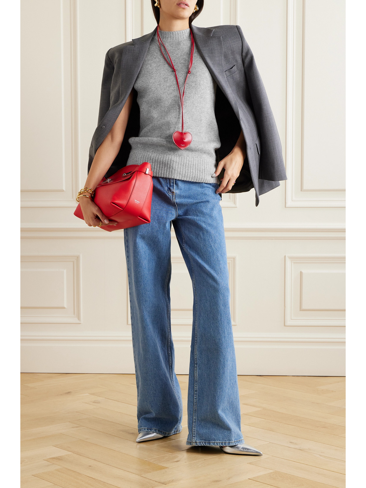 Christopher Esber Divider Cut-out Cashmere Vest In Gray